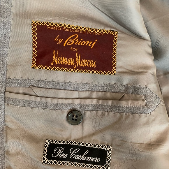 Brioni grey pure Cashmere blazer
